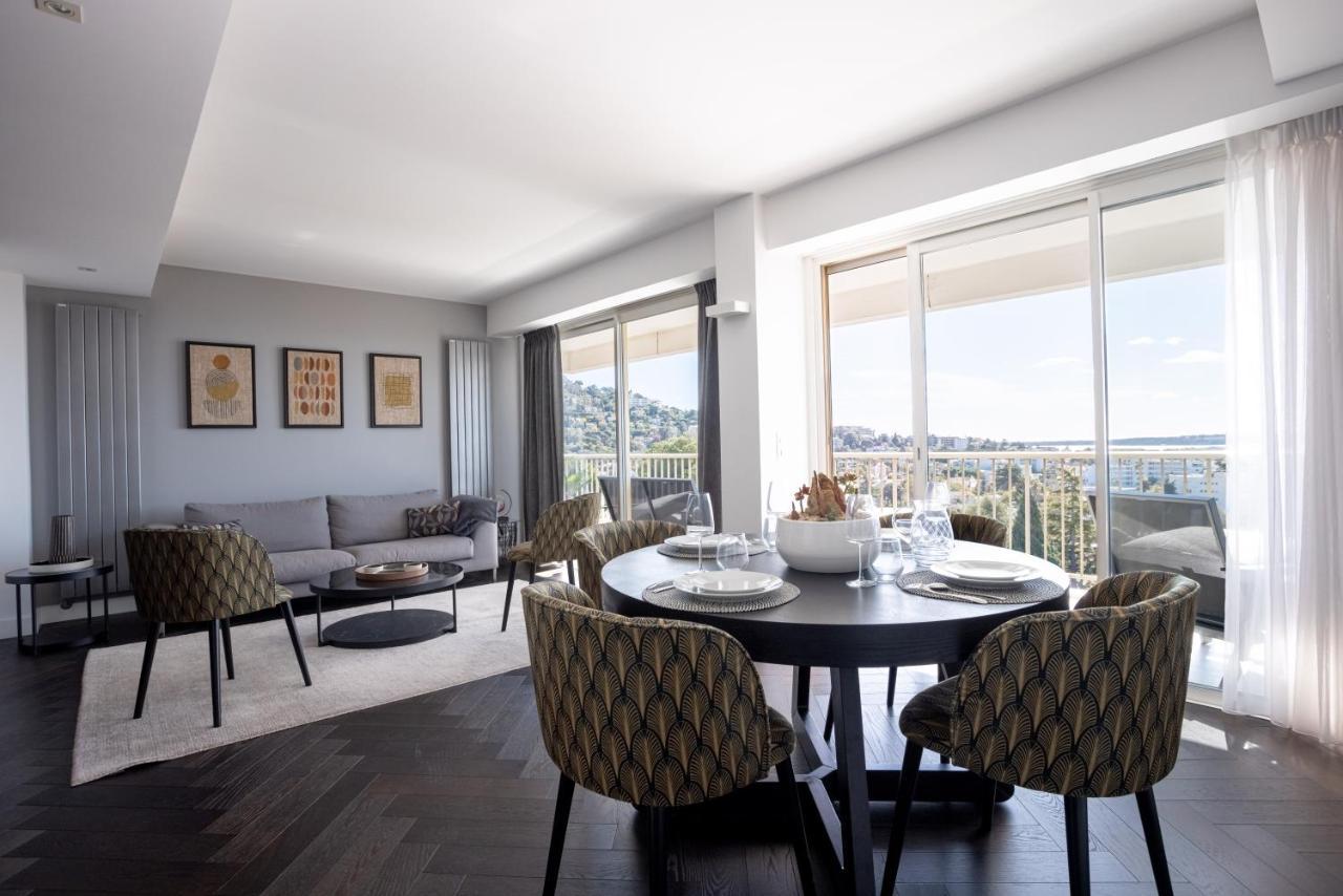 Cannes Panorama - Piscine, Vue Mer, Parking, Clim Eksteriør billede