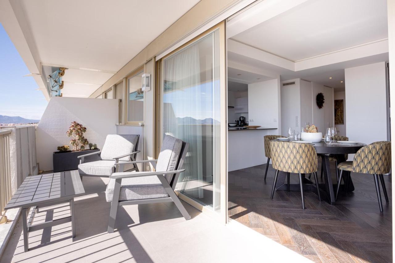 Cannes Panorama - Piscine, Vue Mer, Parking, Clim Eksteriør billede