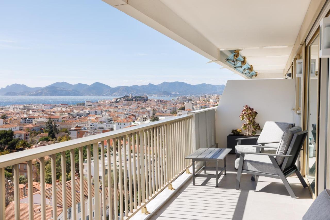 Cannes Panorama - Piscine, Vue Mer, Parking, Clim Eksteriør billede